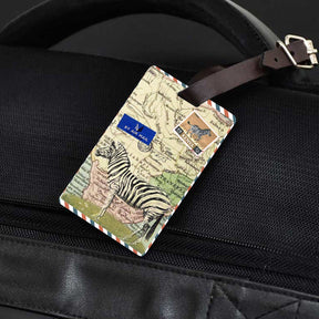 Personalised Africa Luggage Tag