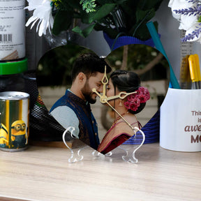 Personalised Heart Shaped Clock