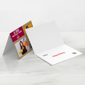 Personalised Birthday Bumps Glitter Card