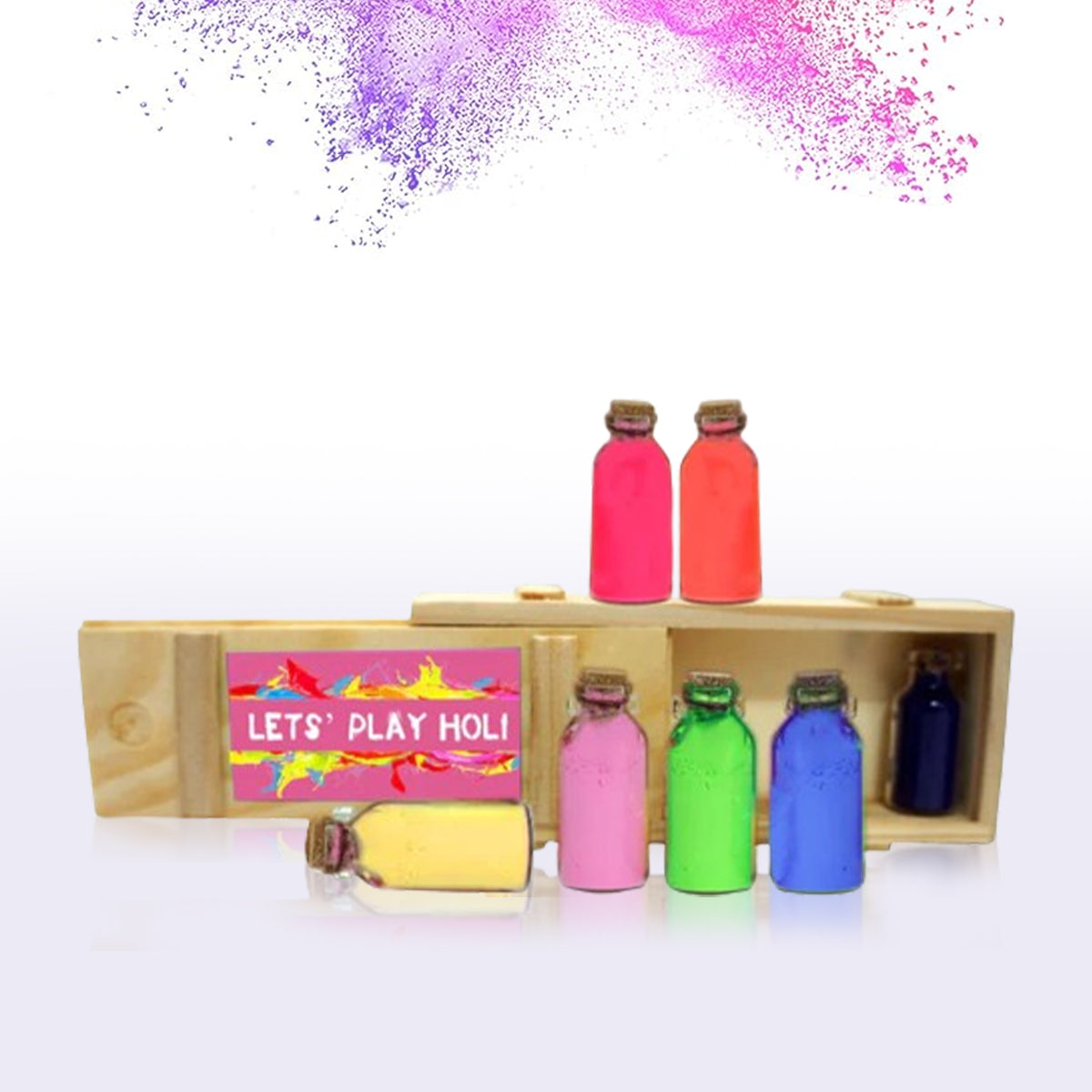 Colourful Holi Bottles in A Box