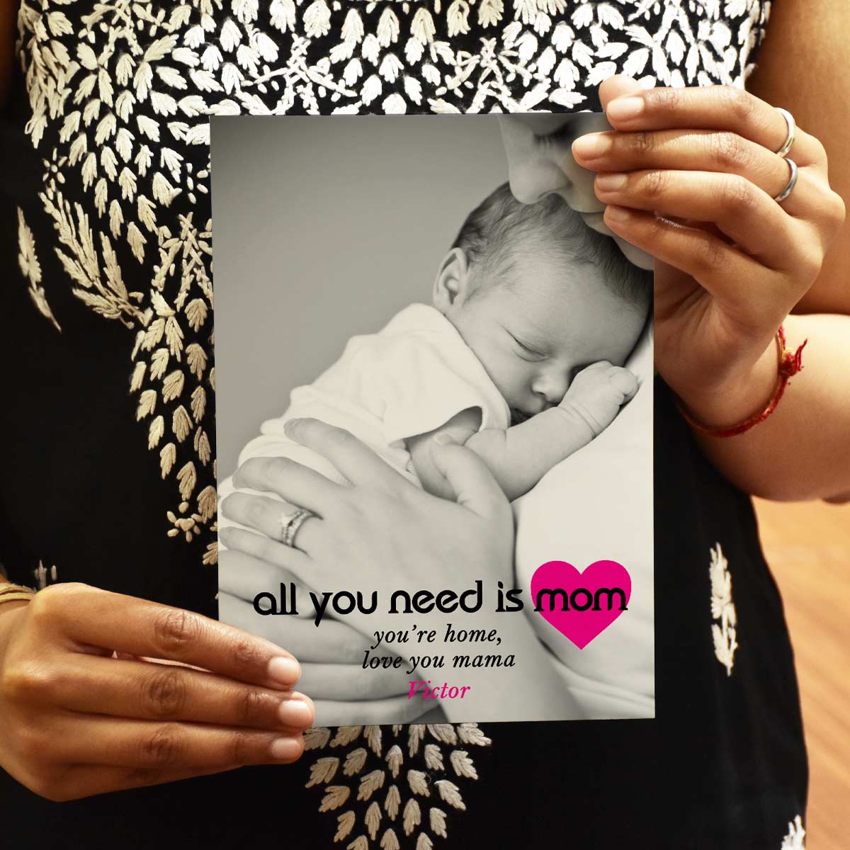 Personalized All You Need Is Mom Greeting Card Gift For Mom