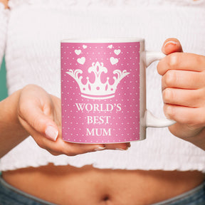 World’s Best Mum Ceramic Coffee Mug Gift For Mom