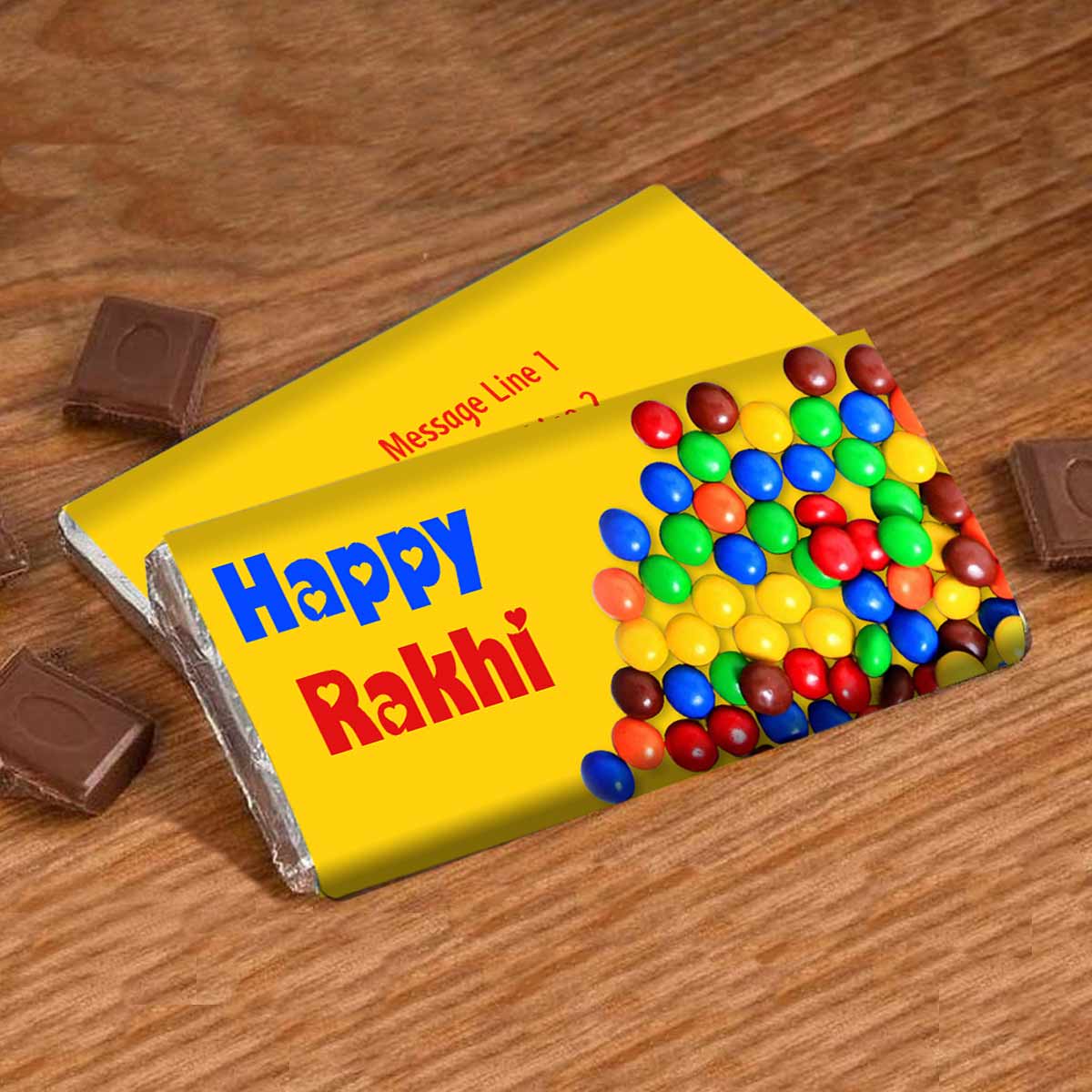 Personalised Happy Rakhi Choco Bar