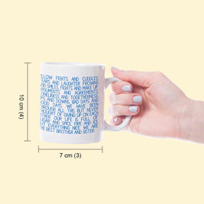 Personalised Message For Sister Mug