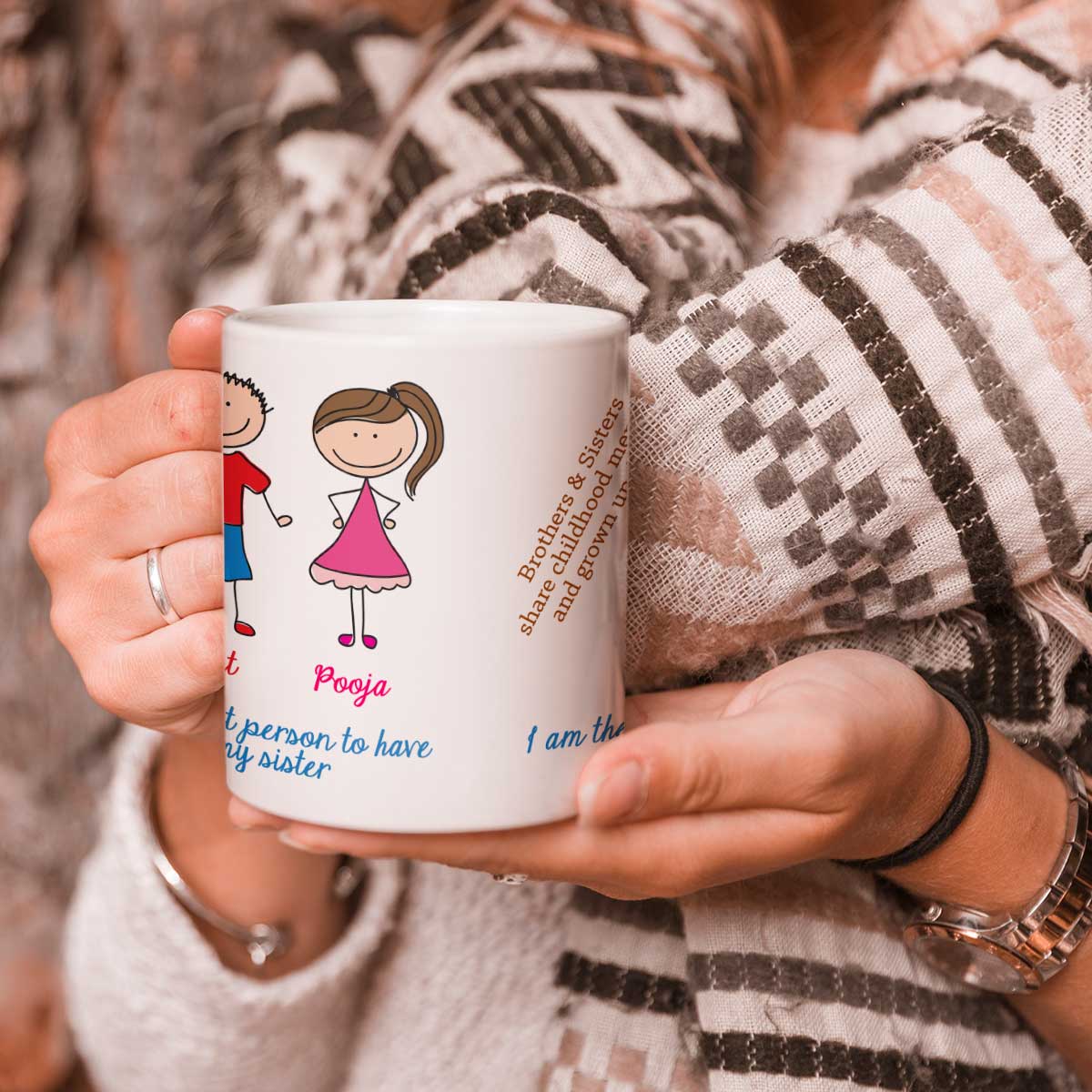 Personalised Brother Sister Mug