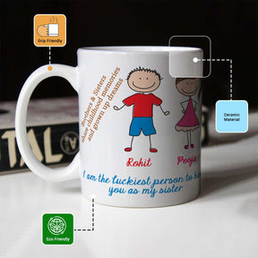 Personalised Brother Sister Mug