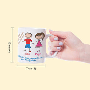 Personalised Brother Sister Mug