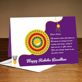 Personalised Always For You Rakhi Card