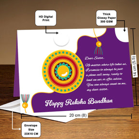 Personalised Always For You Rakhi Card