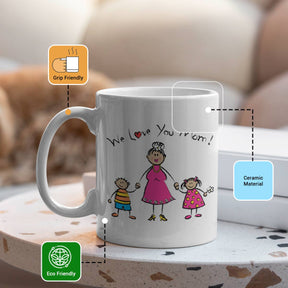 We Love You Mom Ceramic Coffee Mug Gift For Mom