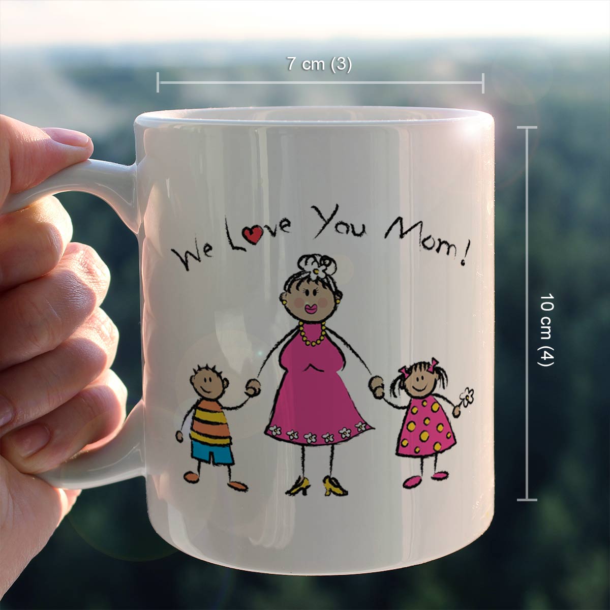 We Love You Mom Ceramic Coffee Mug Gift For Mom