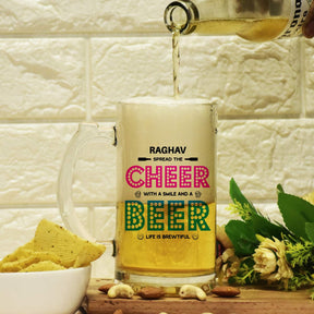 Personalised Cheer Beer Mug