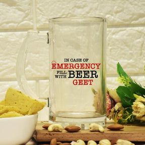 Personalised Emergency Beer Mug