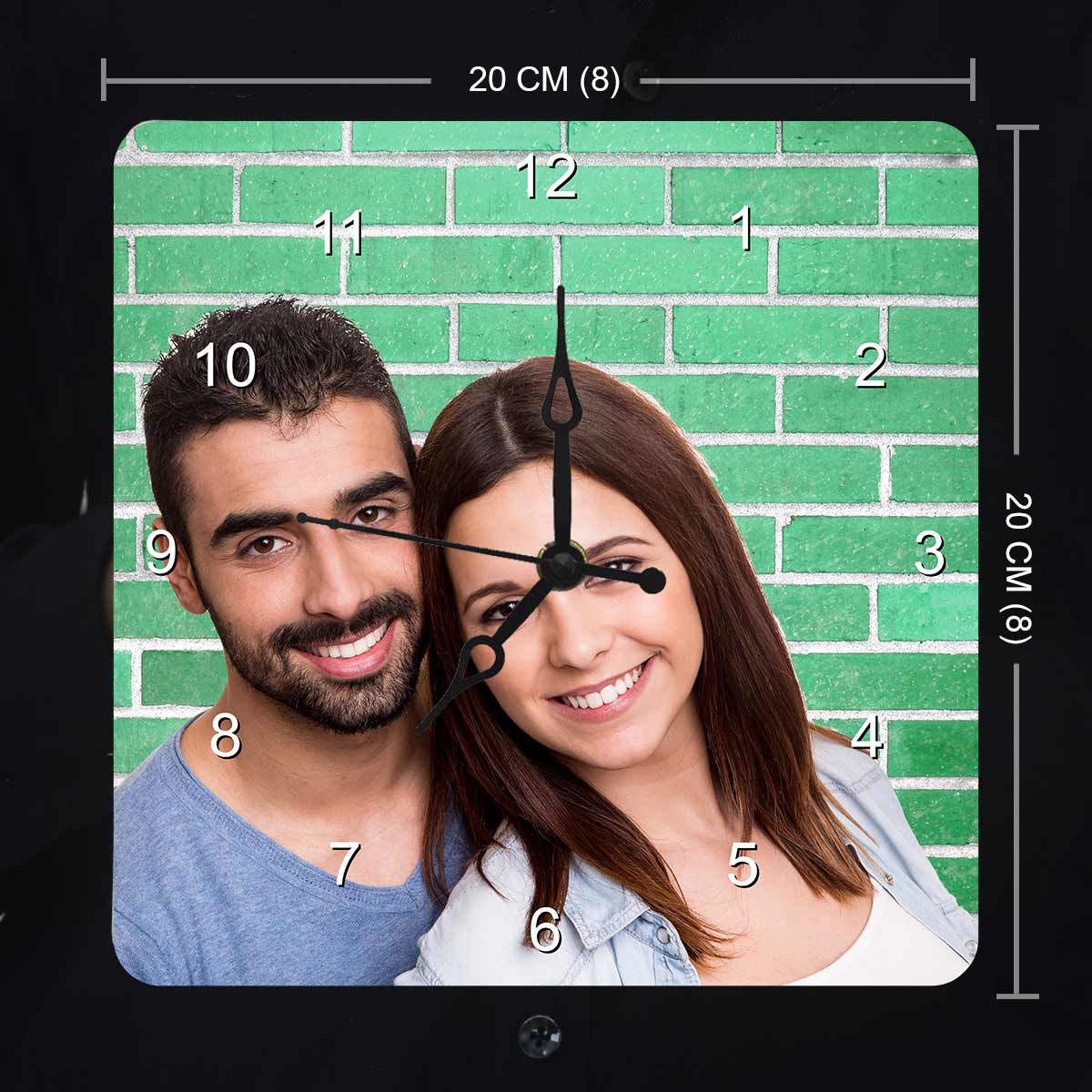Personalised Couple Photo Clock