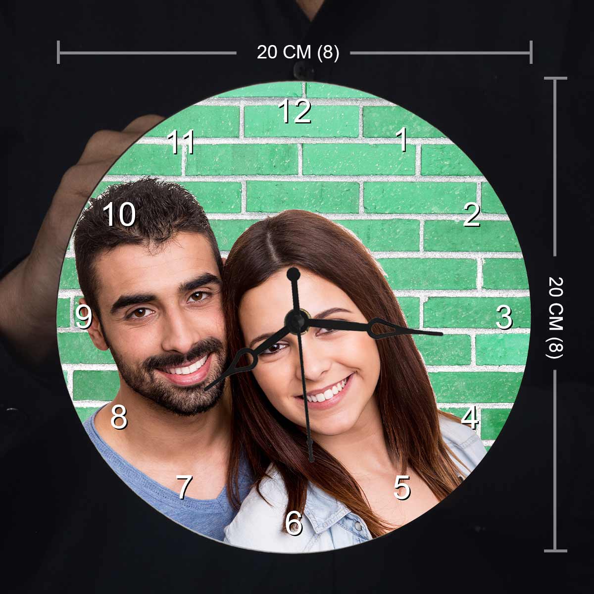 Personalised Couple Photo Clock