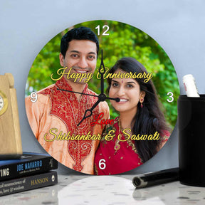 Personalised Anniversary Photo Clock