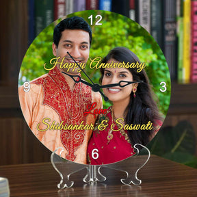 Personalised Anniversary Photo Clock