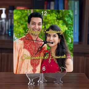 Personalised Anniversary Photo Clock