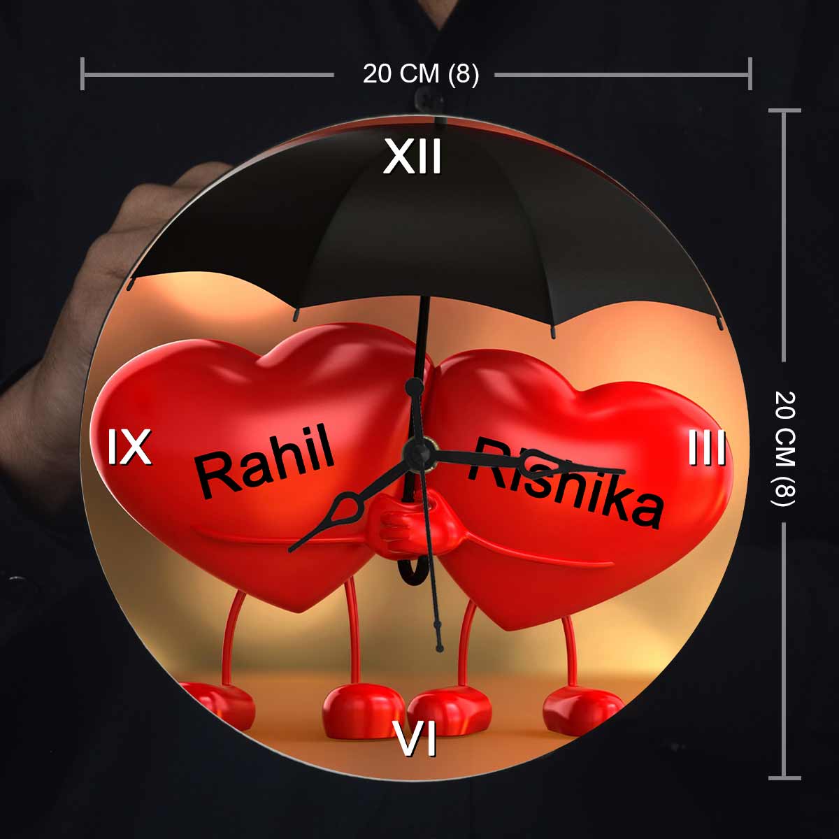 Personalised Heart Clock