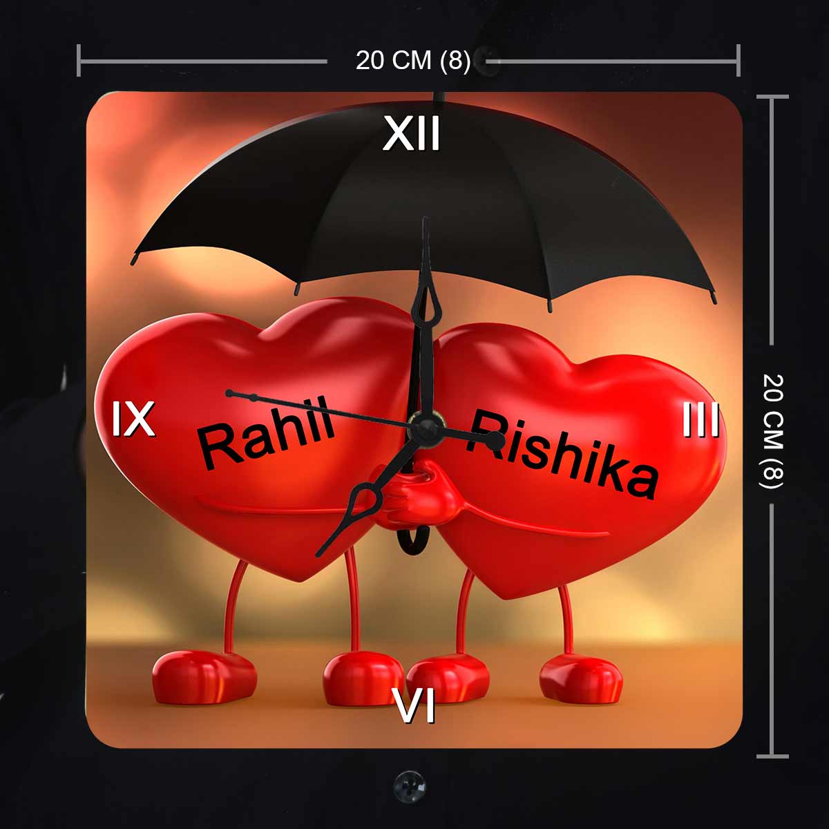 Personalised Heart Clock