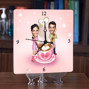 Personalised I Love You Latte Clock