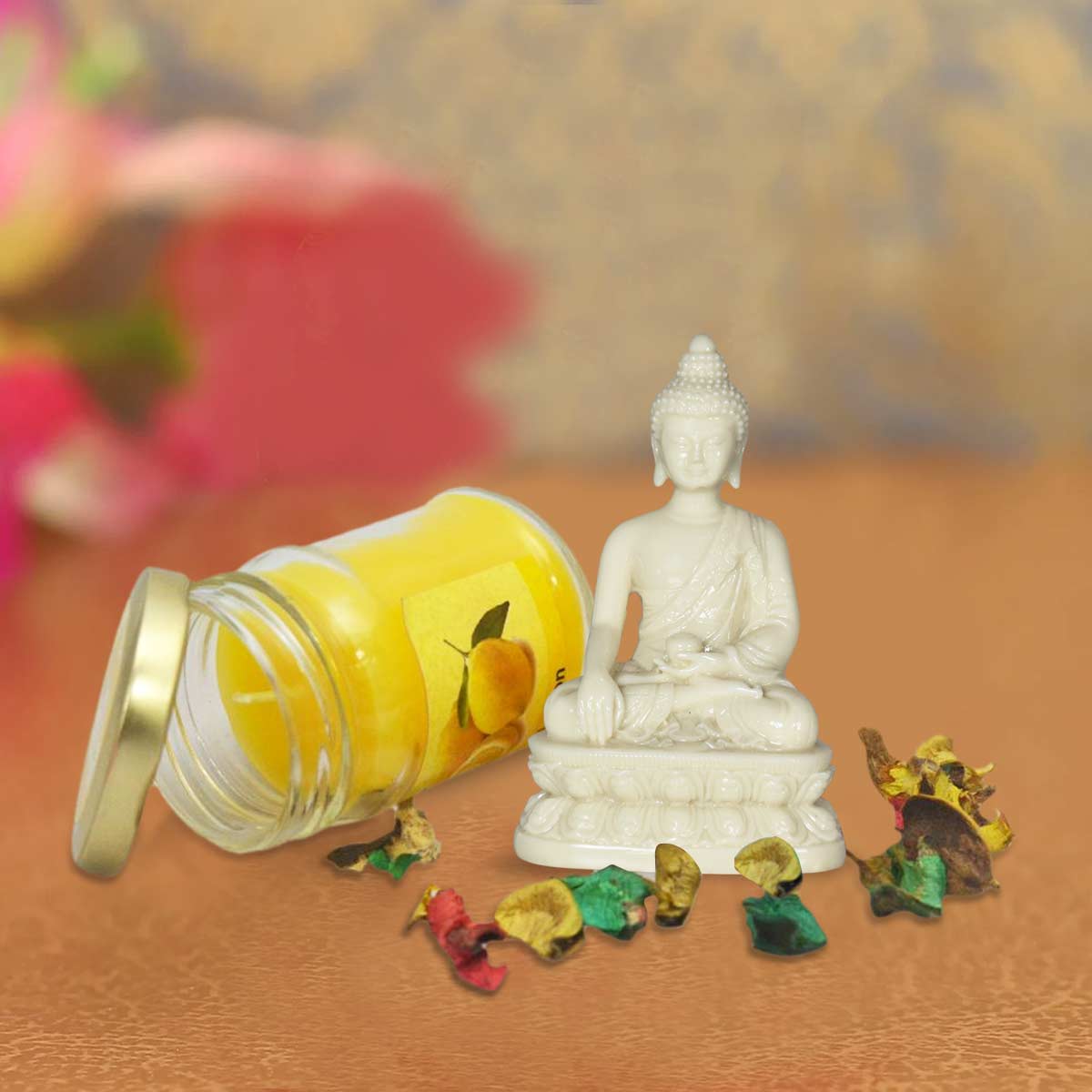 Aromatic Candles with Buddha Hamper