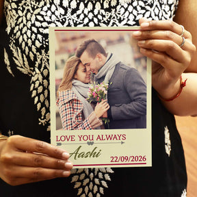 Personalised Love You Always Photo Greeting Card