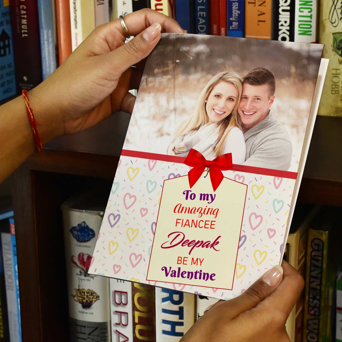 Personalised Be My Photo Love Greeting Card