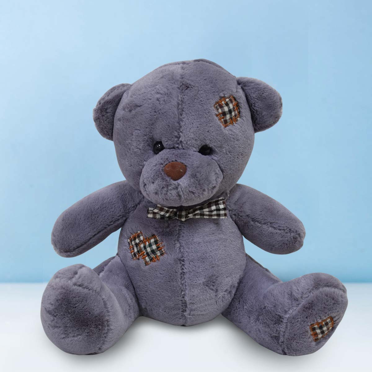 Grey Soft Teddy Bear for Valentine's Day (20cm)