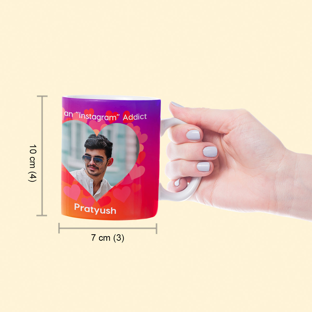 Personalized Social Media Addict Ceramic Mug