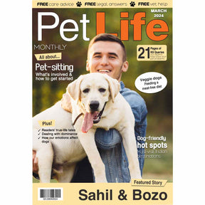 Personalised Pet Life Magazine Cover