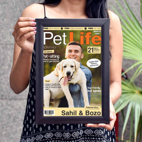 Personalised Pet Life Magazine Cover