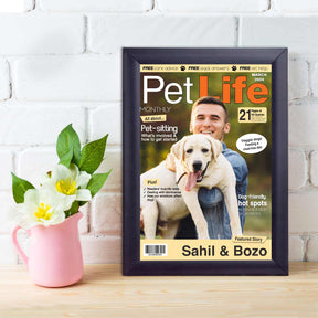 Personalised Pet Life Magazine Cover