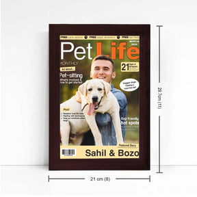 Personalised Pet Life Magazine Cover