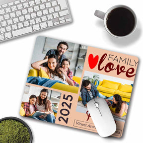 Personalised Forever Family Love - Mouse Pad