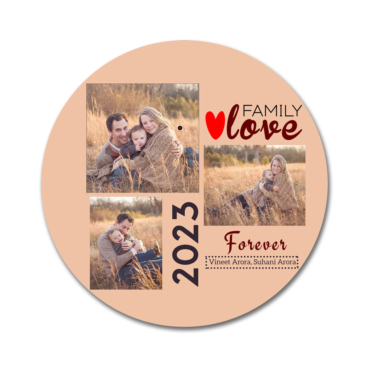 Personalised Forever Family Love - Mouse Pad