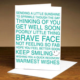 Get Well Soon Warm Wishes Card