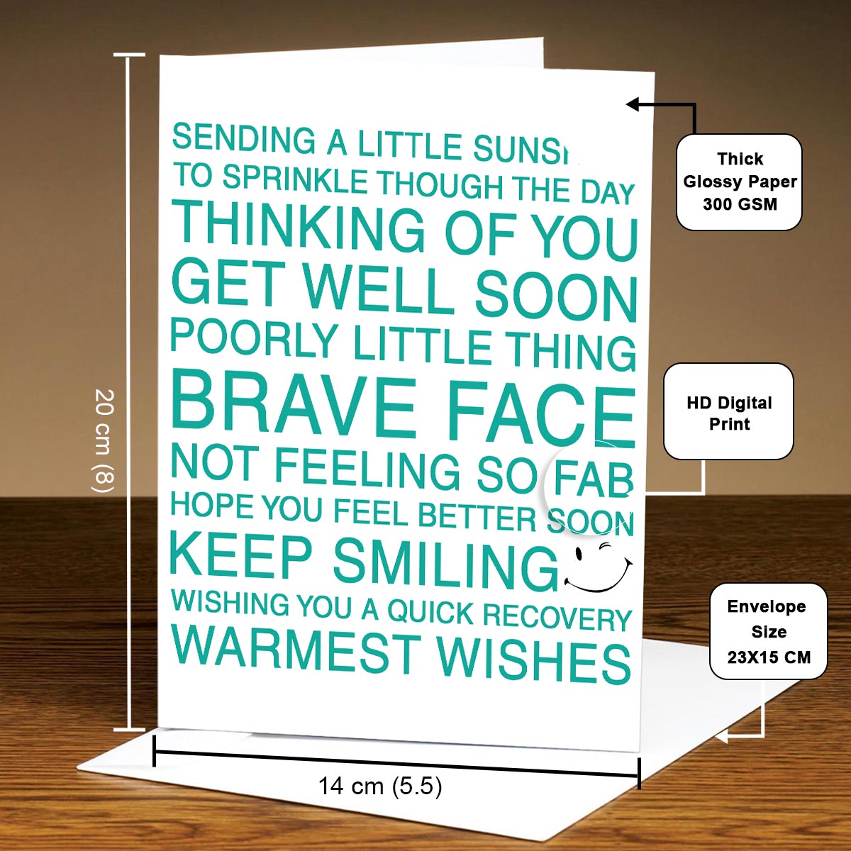 Get Well Soon Warm Wishes Card