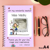 Personalised Notebook - Wonderful Teacher