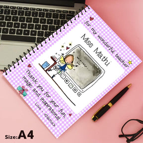 Personalised Notebook - Wonderful Teacher