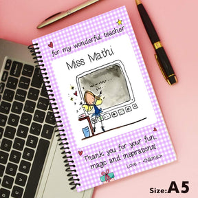 Personalised Notebook - Wonderful Teacher