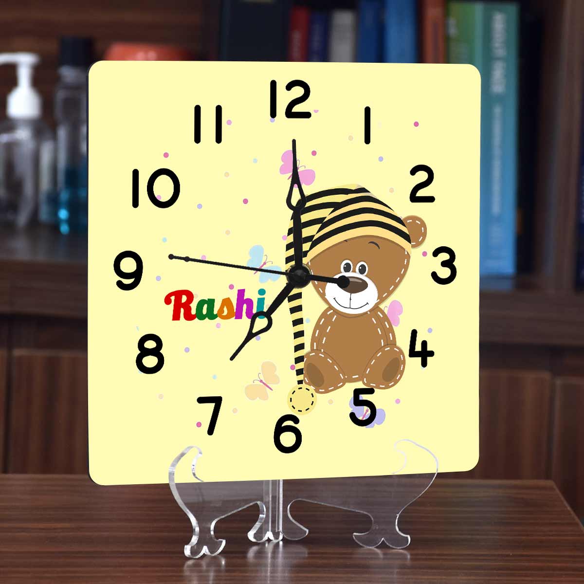 Personalised Teddy and Me Clock