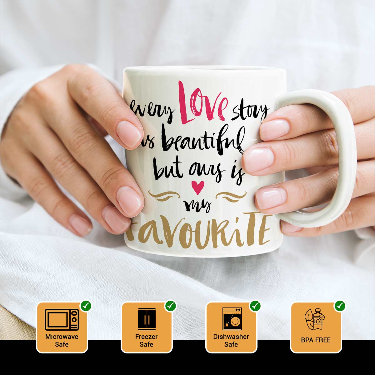 Favourite Love Story Ceramic Mug