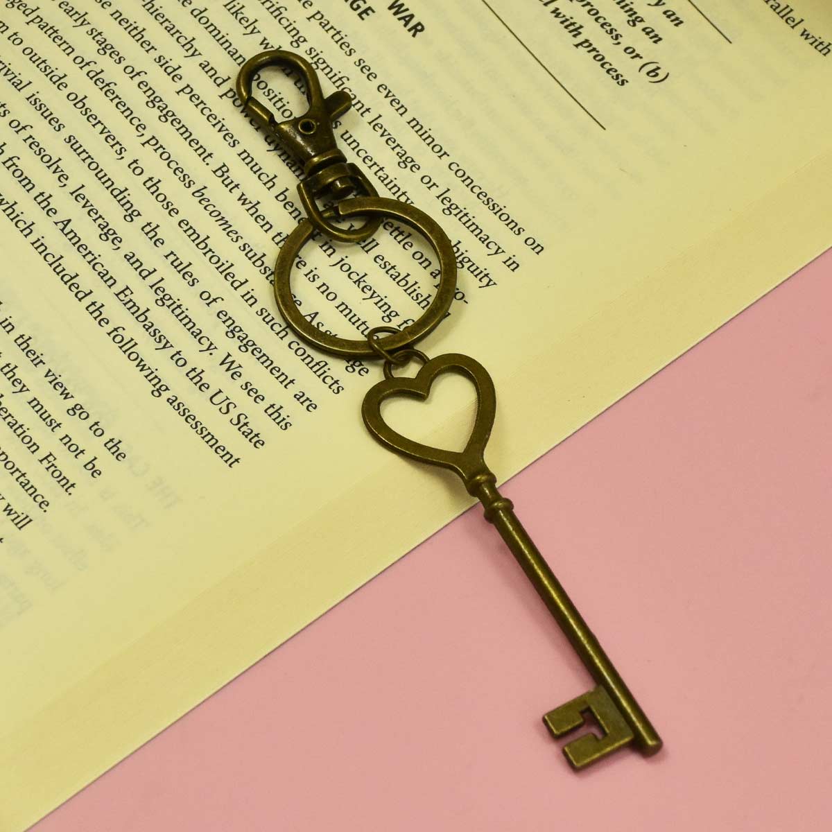Vintage Metal Key Style Keychain
