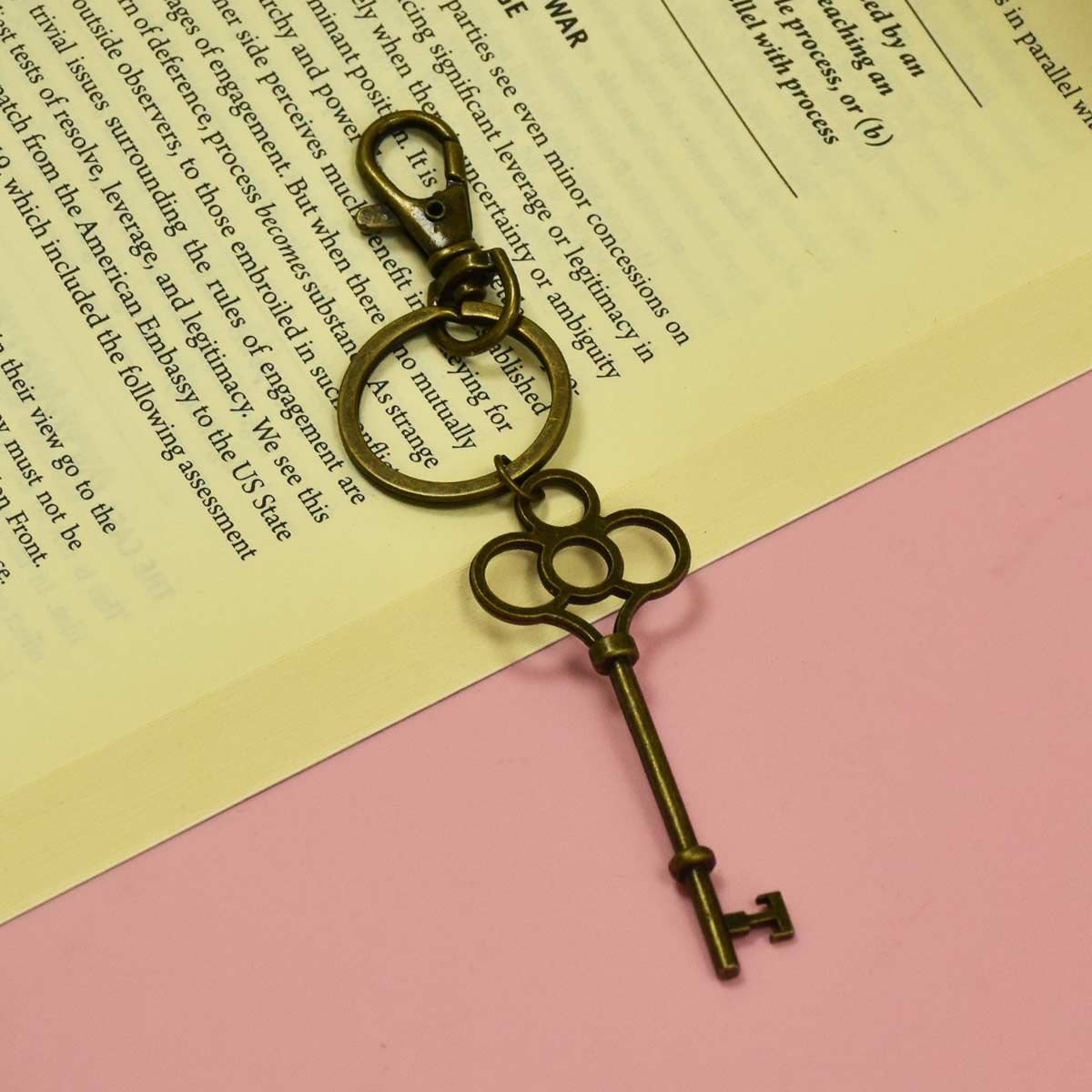 Vintage Metal Key Style Keychain