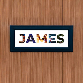 Personalised Superheroes Name Frame