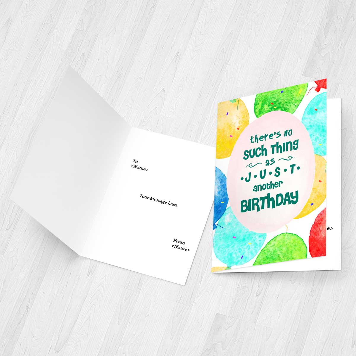 Personalised Colourful Birthday Card