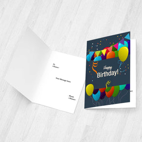 Personalised Balloon Birthday Card