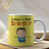 Simply The Best Bro Yellow Mug