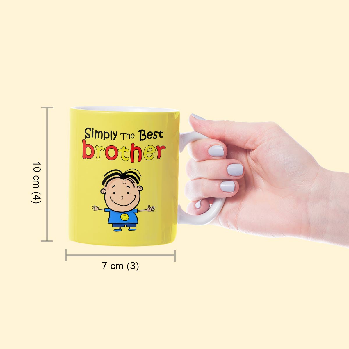 Simply The Best Bro Yellow Mug